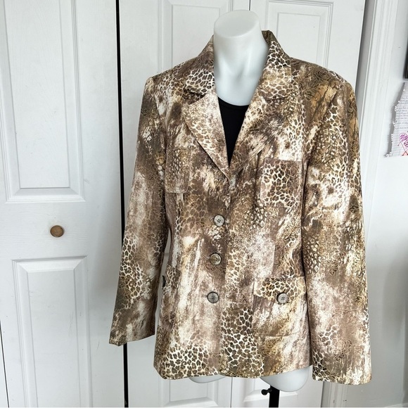 Joseph Ribhoff Snake Print Jacket Size 14 - Picture 14 of 15